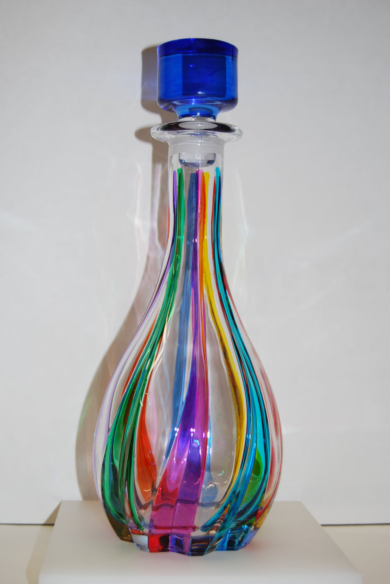 Murano Glass Trix Decanter from Italy Music Box & Clock Shoppe