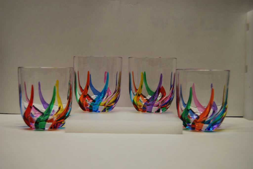 Murano Glass "Trix Rocks Glass" - Sold Per Glass