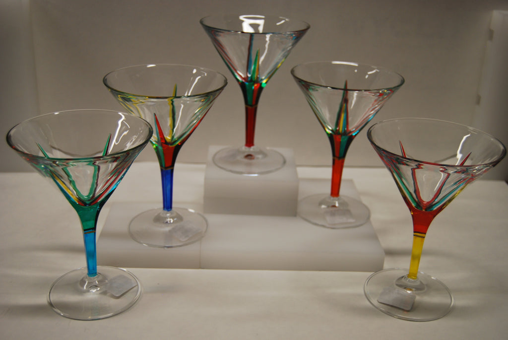 Murano Glass "Trix" Martini Glass - Sold Per Glass