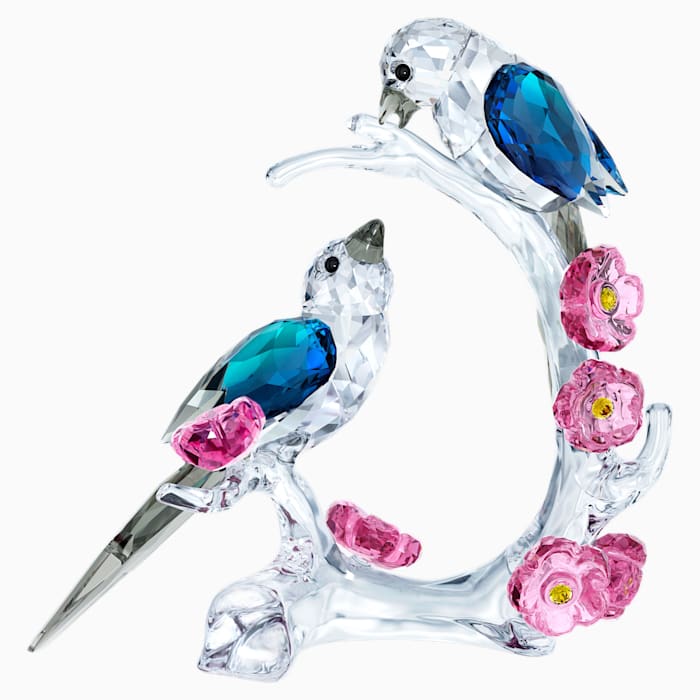 Swarovski Magpies Music Box & Clock Shoppe
