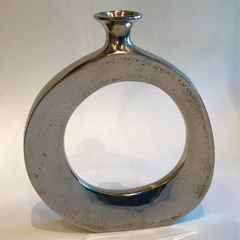 Aluminum Abstract Vase #14656