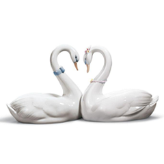 lladro Endless Love Swans