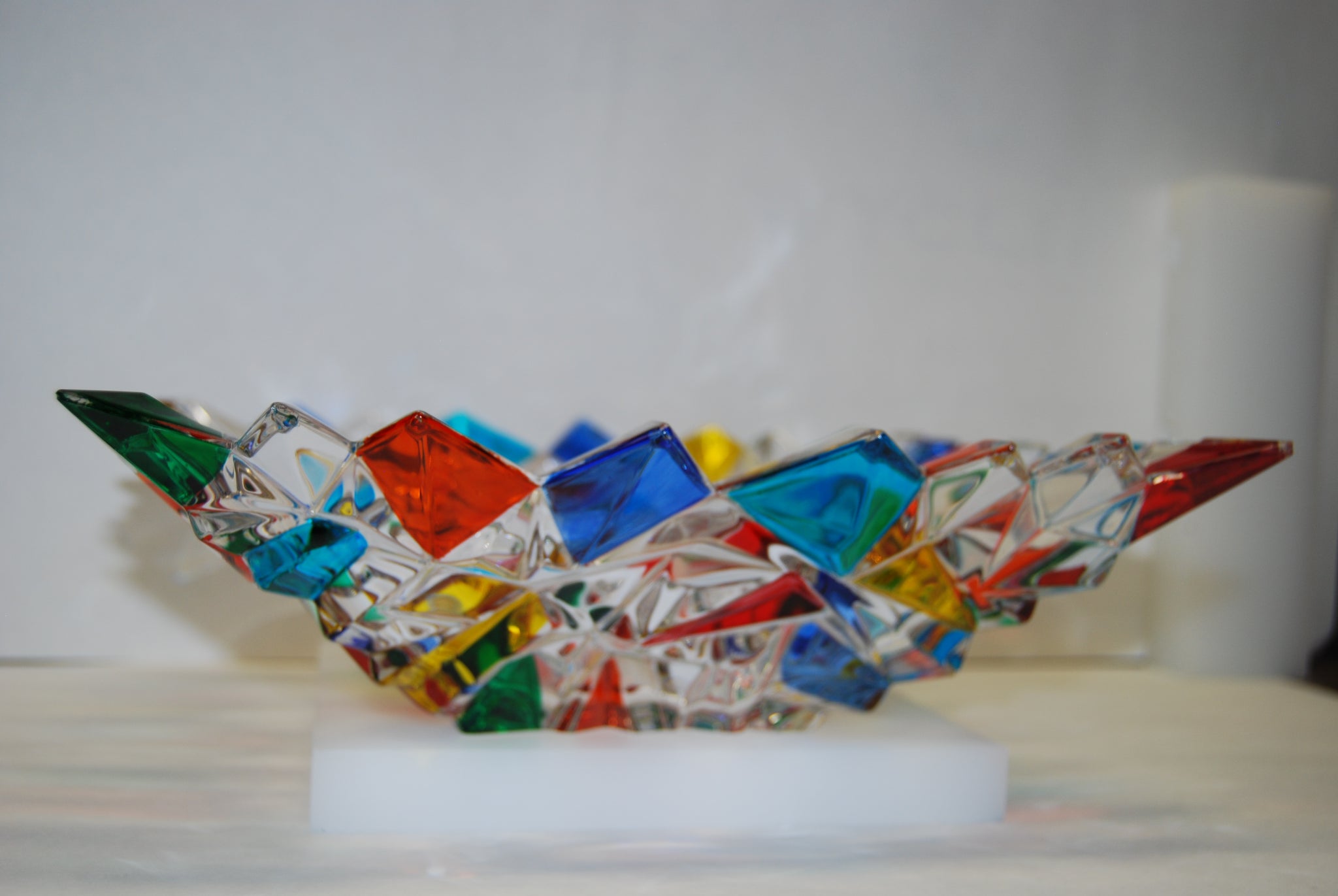 Murano Glass "Glacier Bowl" Music Box & Clock Shoppe