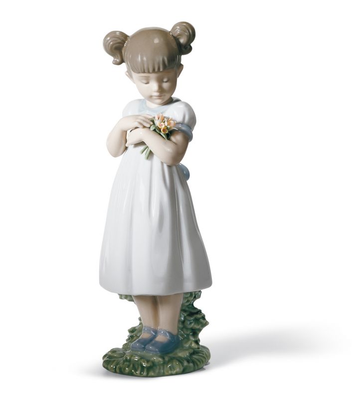 Lladro Flowers for Mommy Girl Figurine