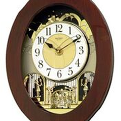 Rhythm Grand Nostalgia Entertainer Clock #4MH838WD06 – Music Box
